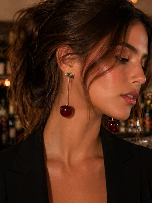 The Cherry Crush Earrings Frankie Blase Fashion