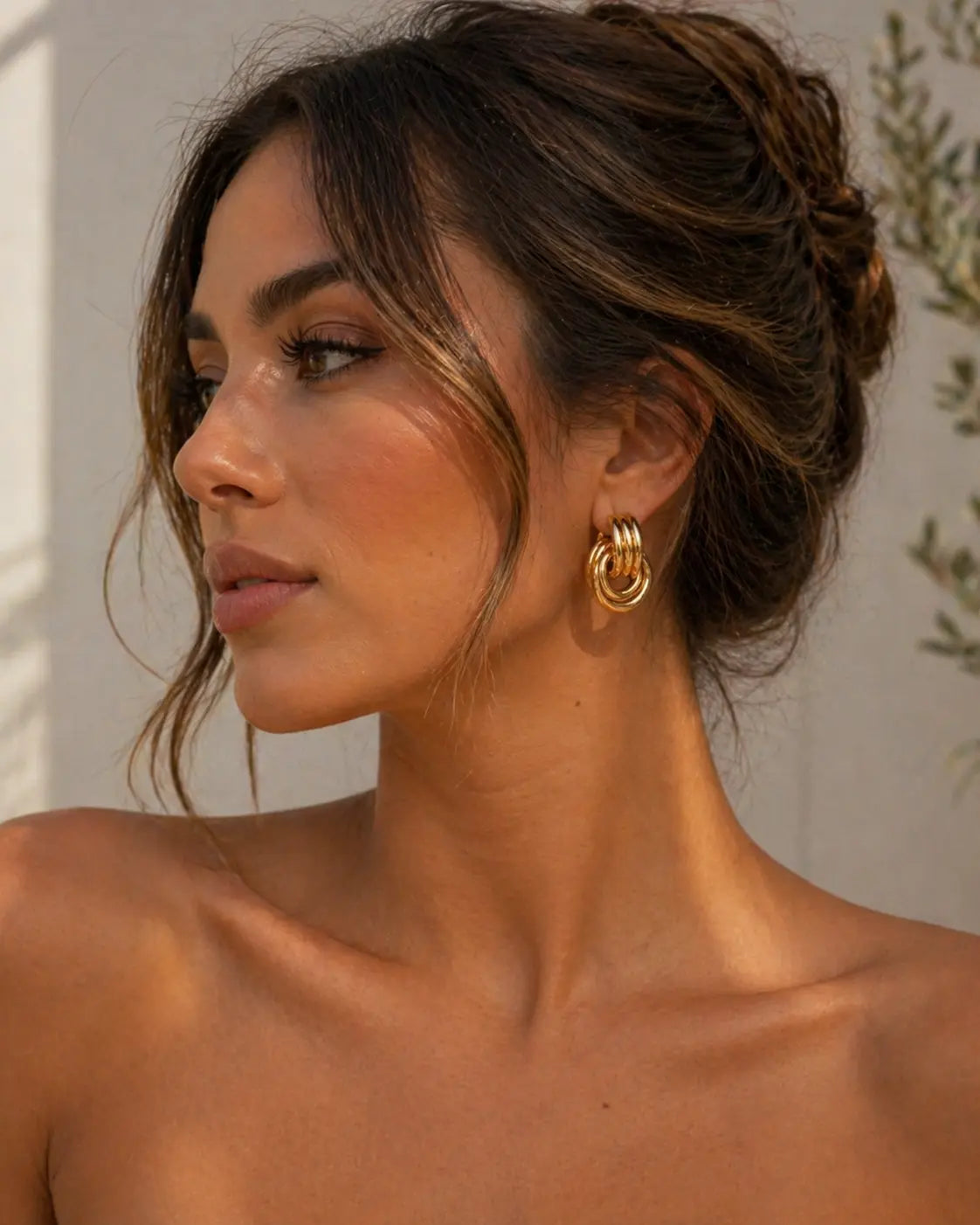 The Bianca Double Loop Earrings Frankie Blase Fashion