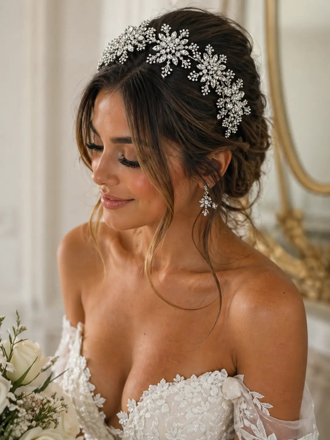 The Crystal Garden Bridal Crown Frankie Blase Fashion