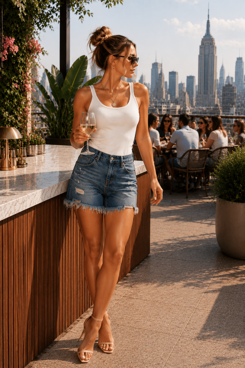 The Dakota Distressed Denim Shorts