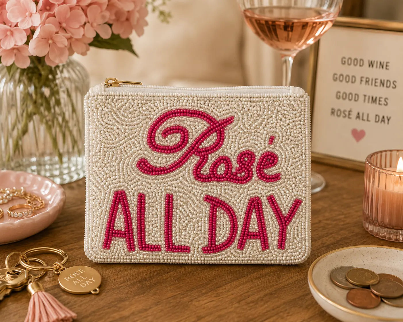 The Rosé Funds Coin Purse Frankie Blase Fashion