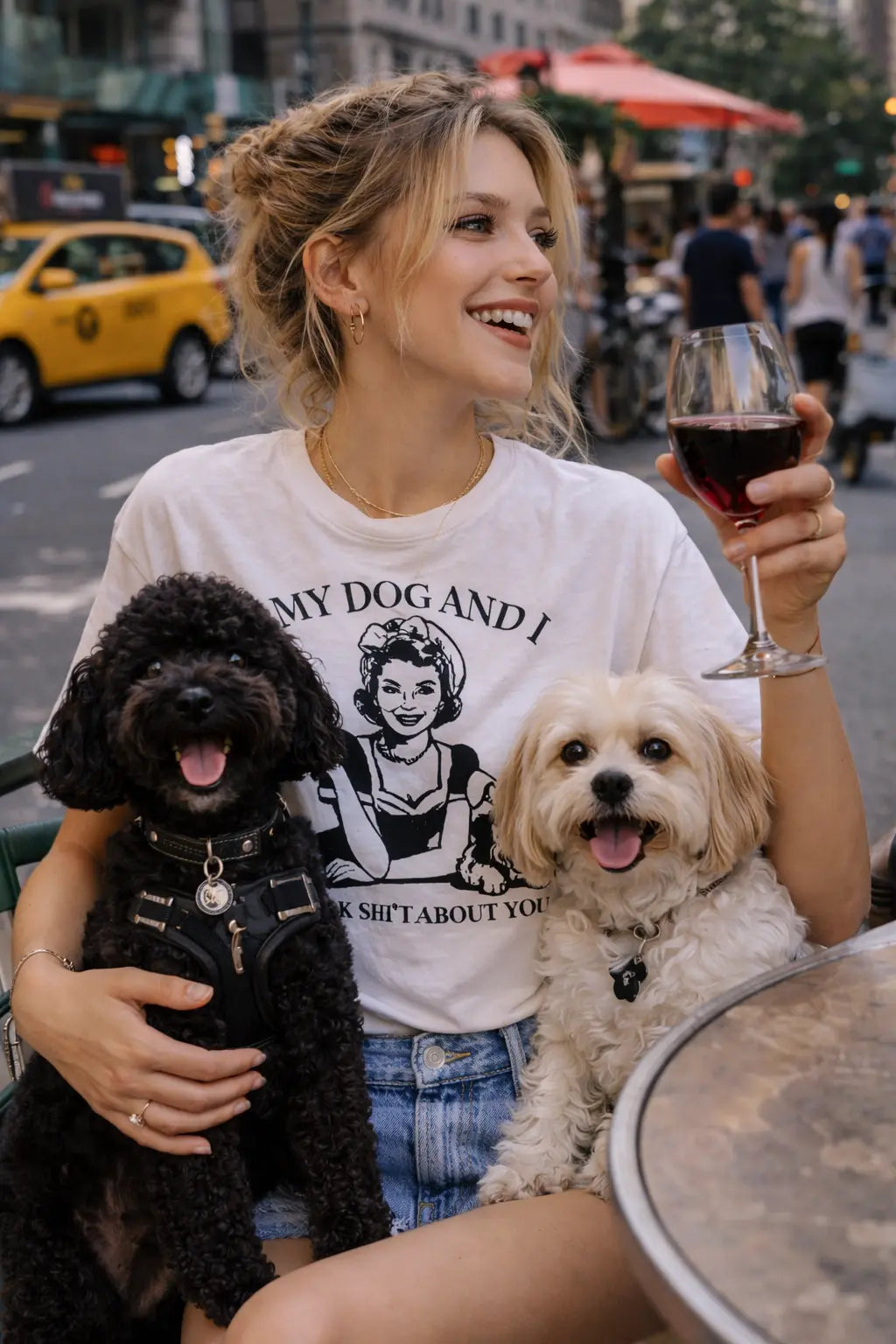 Chloe Dog Park Tee - Frankie Blase Fashion