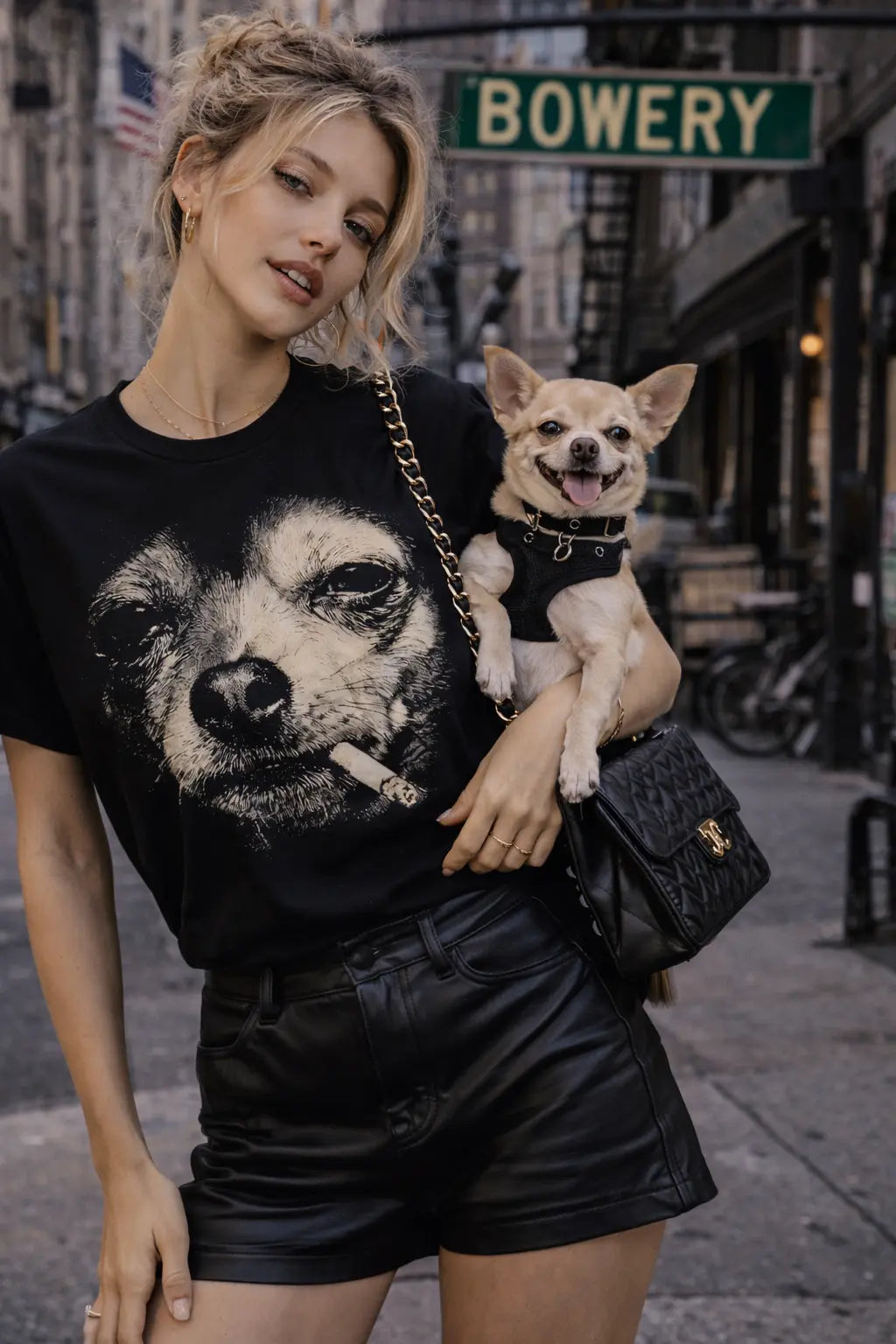 Dolce Oh Chihuahua Tee - Frankie Blase Fashion