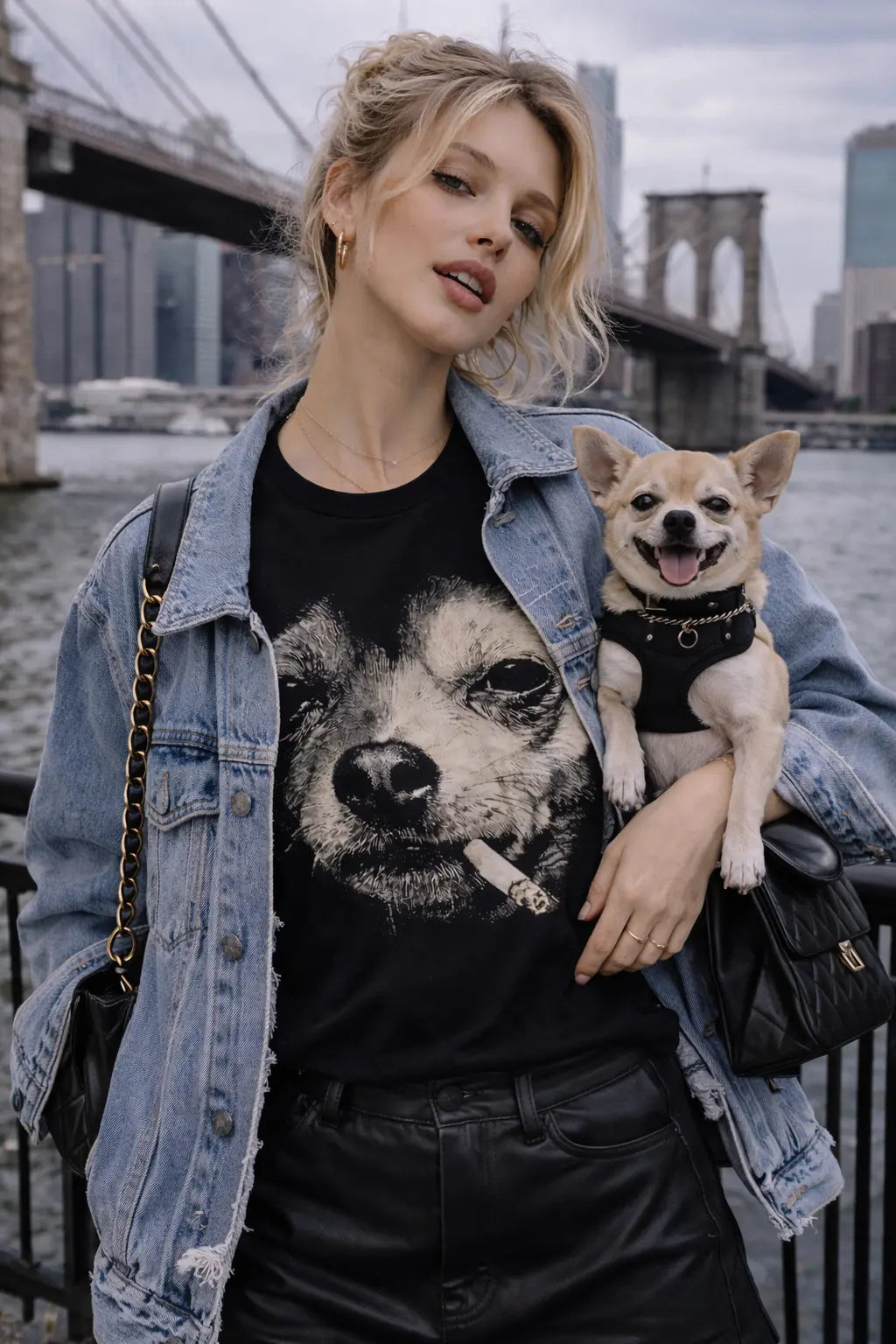 Dolce Oh Chihuahua Tee - Frankie Blase Fashion