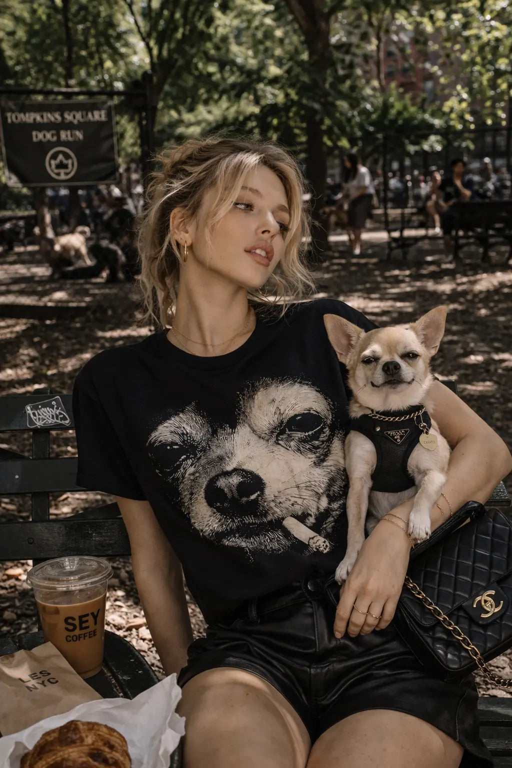 Dolce Oh Chihuahua Tee - Frankie Blase Fashion