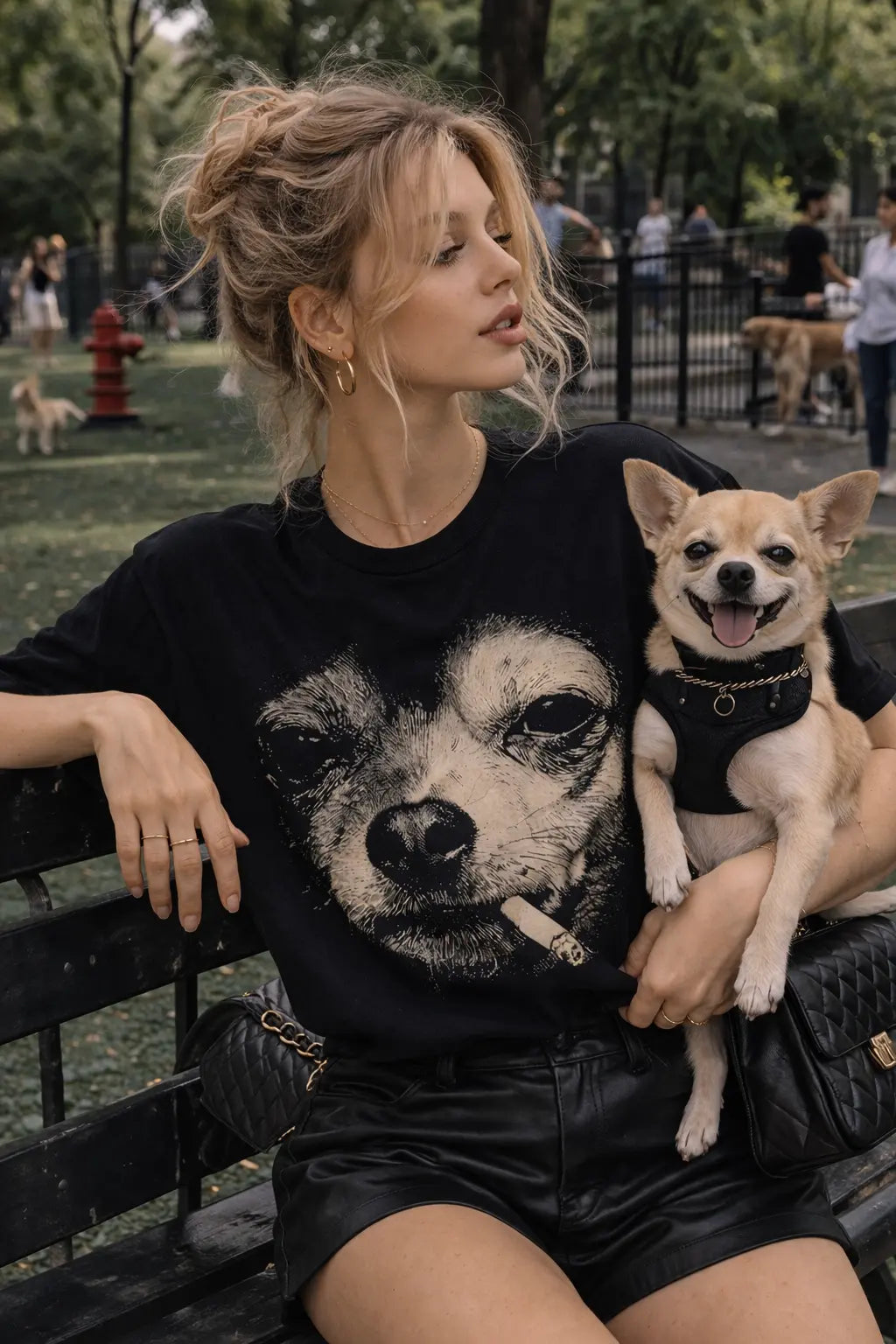 Dolce Oh Chihuahua Tee - Frankie Blase Fashion