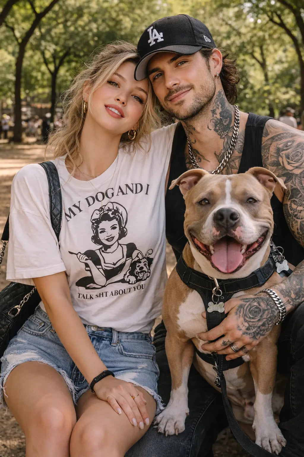 Chloe Dog Park Tee - Frankie Blase Fashion