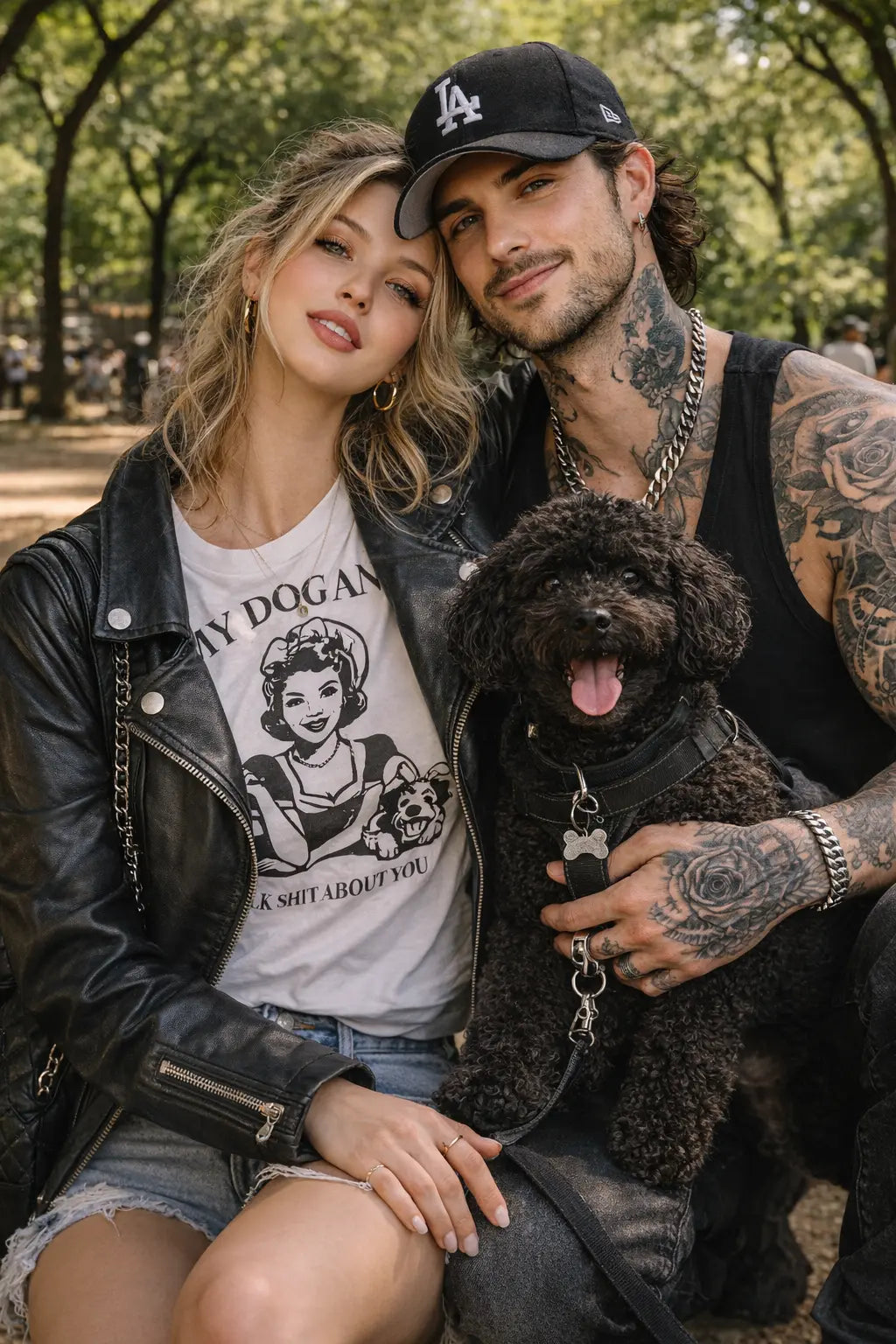 Chloe Dog Park Tee - Frankie Blase Fashion