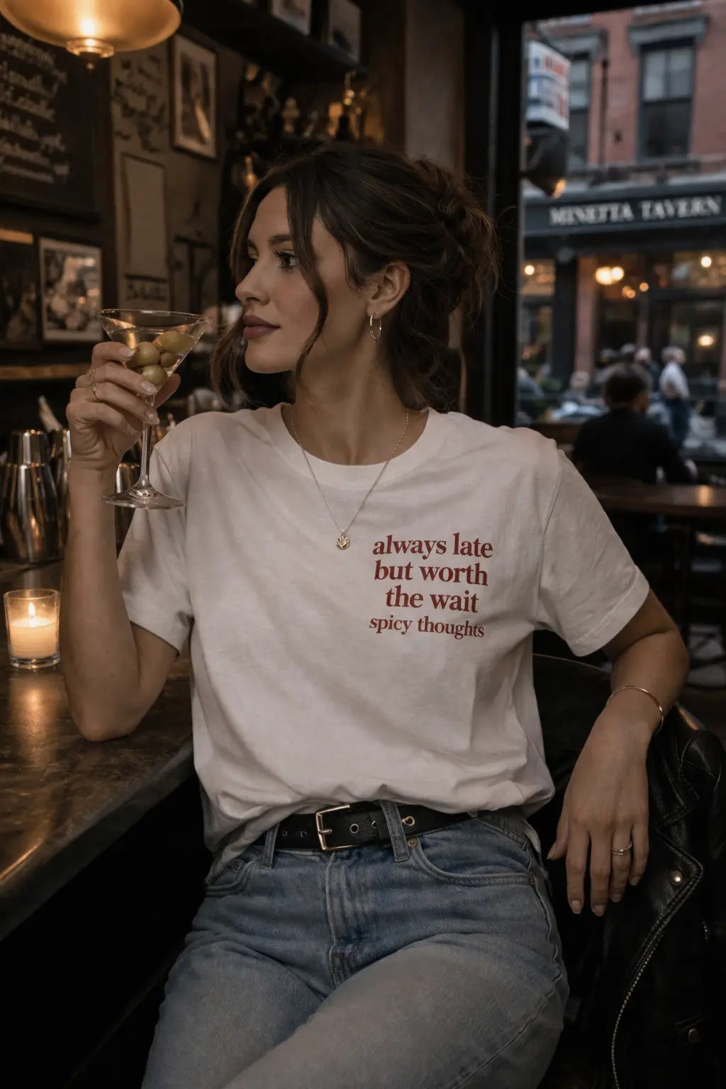 Jenny Always Late Tee - Frankie Blase Fashion