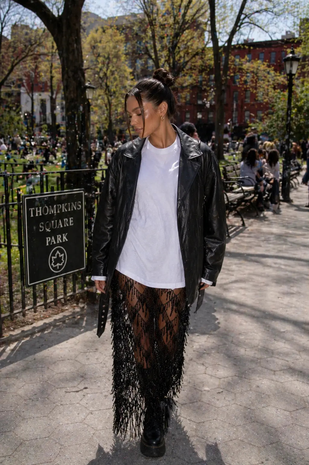 The Roxie Sheer Fringe Skirt Frankie Blase Fashion