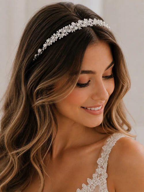 The Amelia Pearl Headband Frankie Blase Fashion