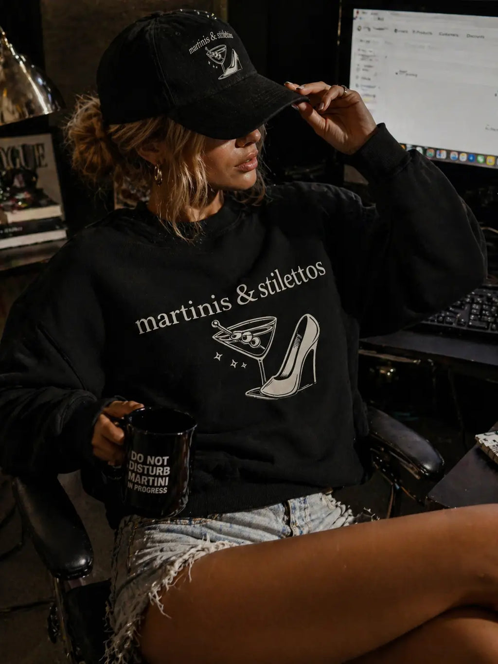 Martinis & Stilettos Sweatshirt Frankie Blase Fashion