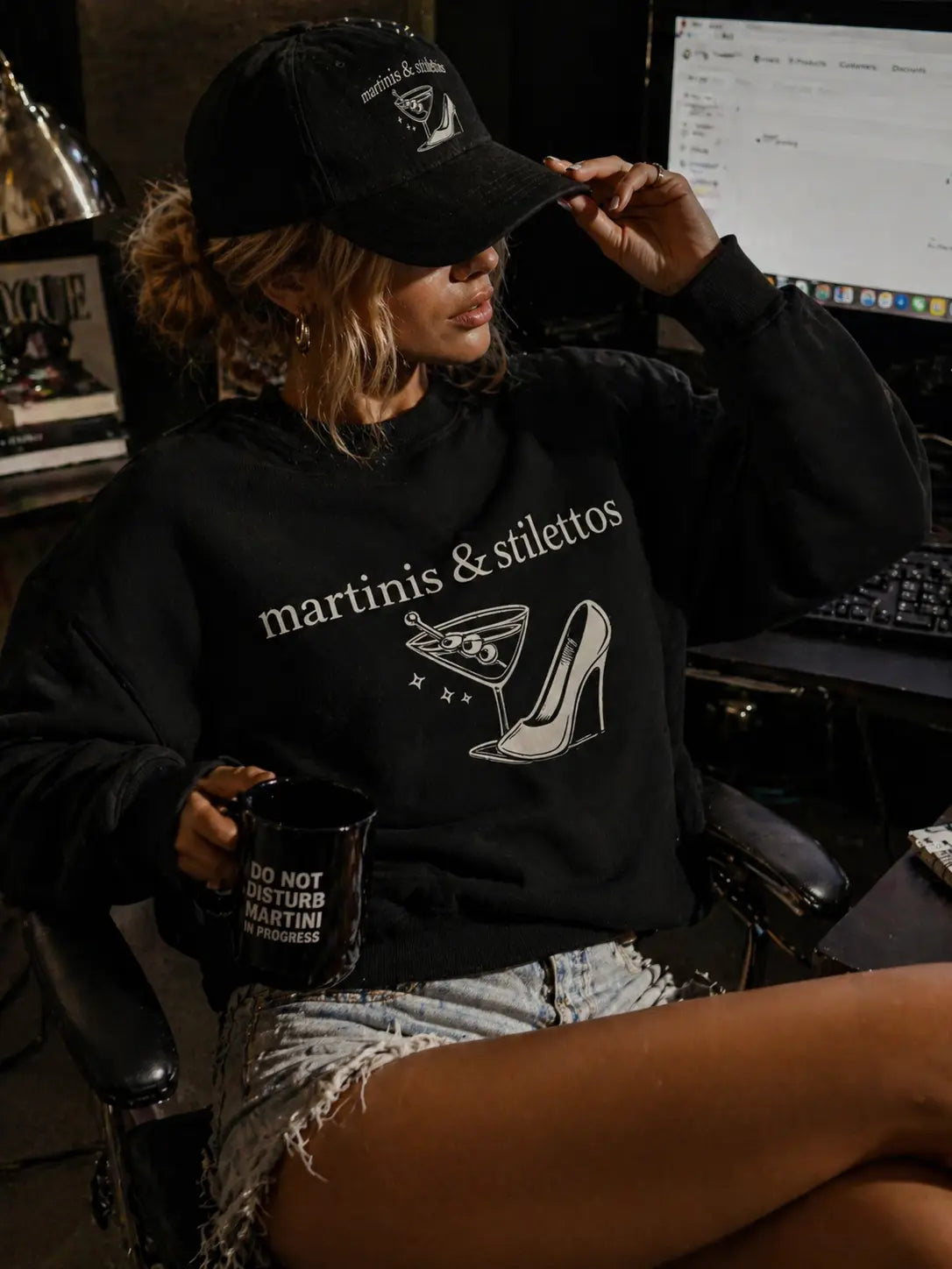 Martinis & Stilettos Sweatshirt Frankie Blase Fashion