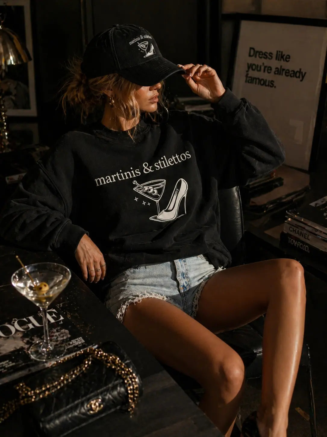 Martinis & Stilettos Sweatshirt Frankie Blase Fashion