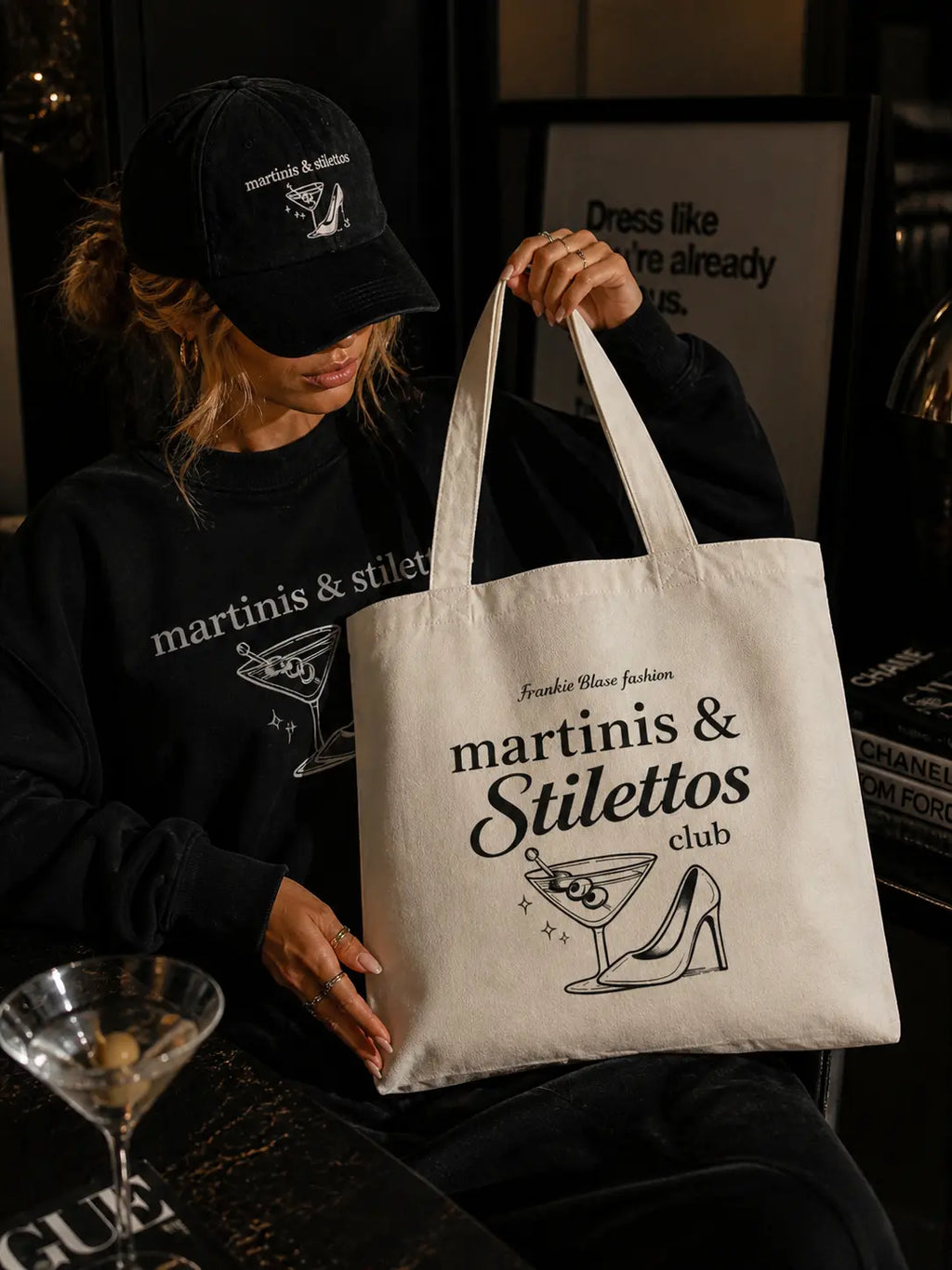 Martinis & Stilettos Tote Frankie Blase Fashion