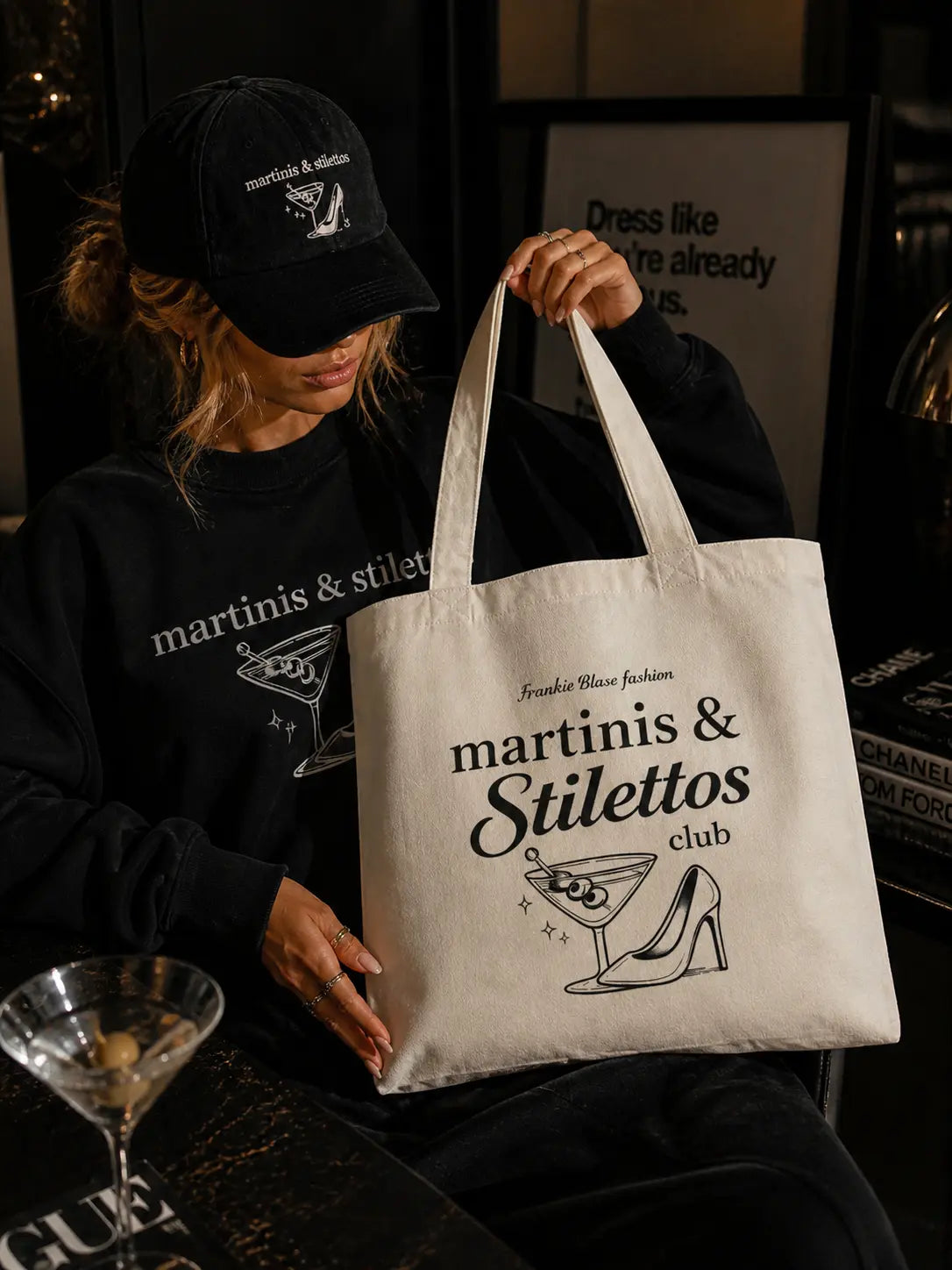 Martinis & Stilettos Tote Frankie Blase Fashion