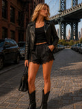 Stella Midnight Satin Shorts Frankie Blase Fashion