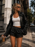 Stella Midnight Satin Shorts Frankie Blase Fashion