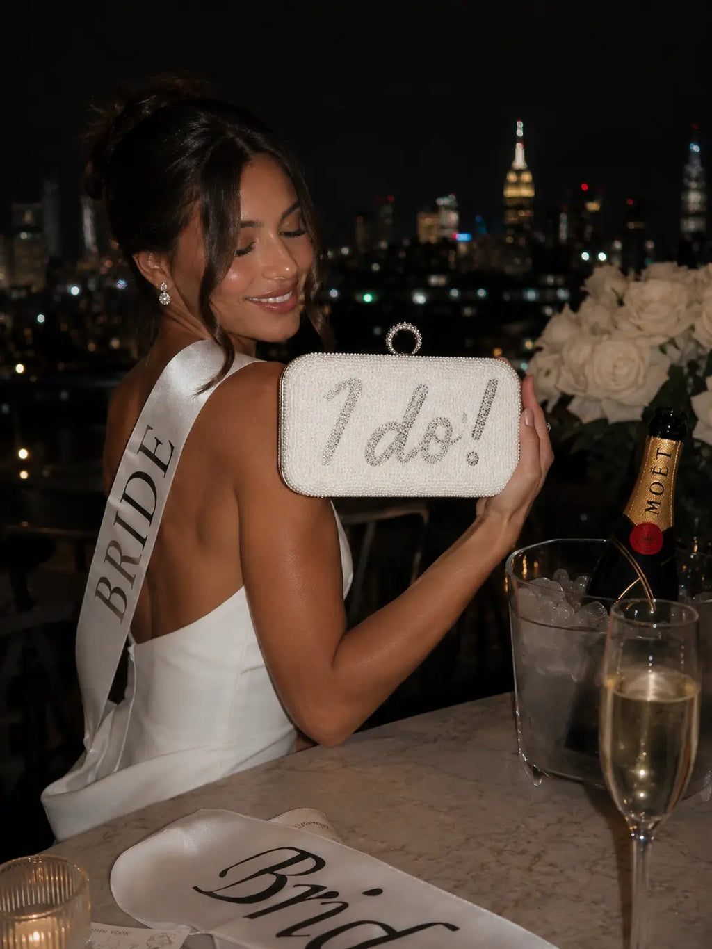 I do Bridal Crystal Clutch Frankie Blase Fashion