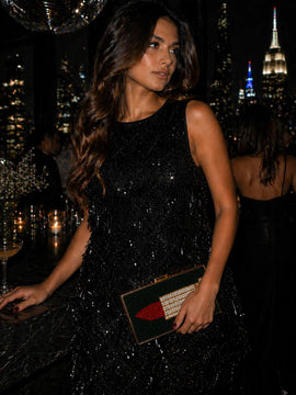 Glam Lipstick Clutch Frankie Blase Fashion