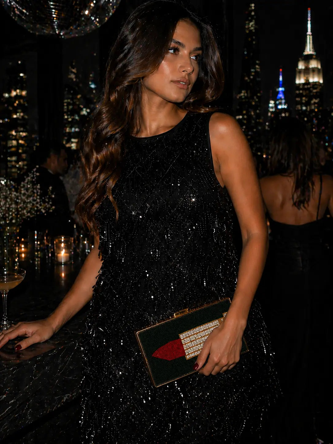 Glam Lipstick Clutch Frankie Blase Fashion
