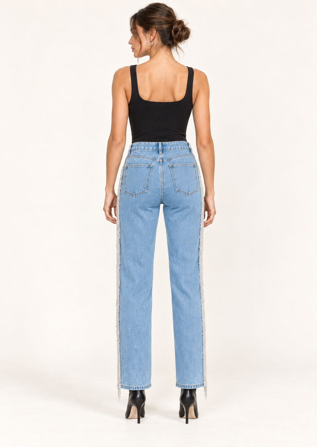 Stella Crystal Fringe Jeans