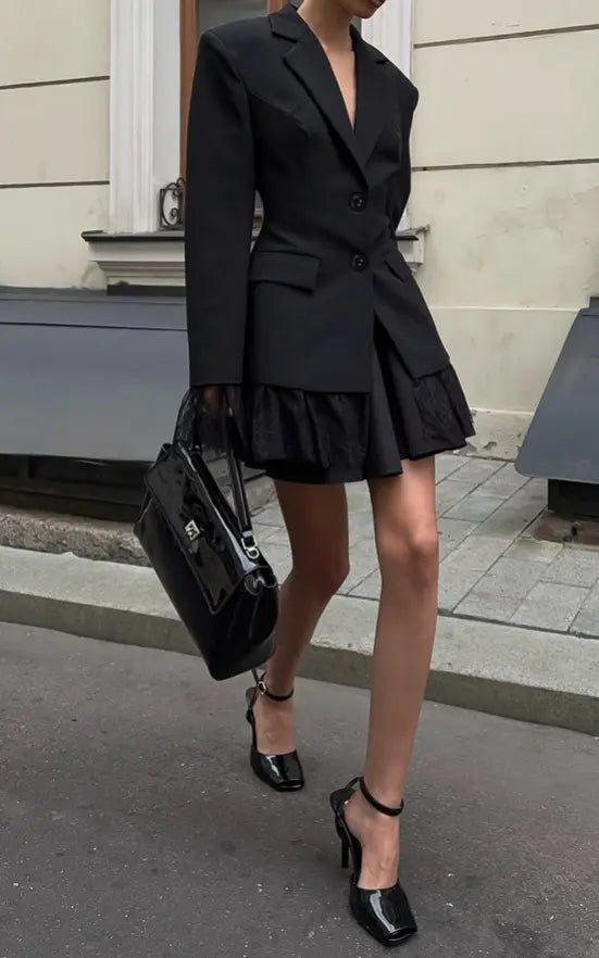 The Sofia Lace Blazer Frankie Blase Fashion